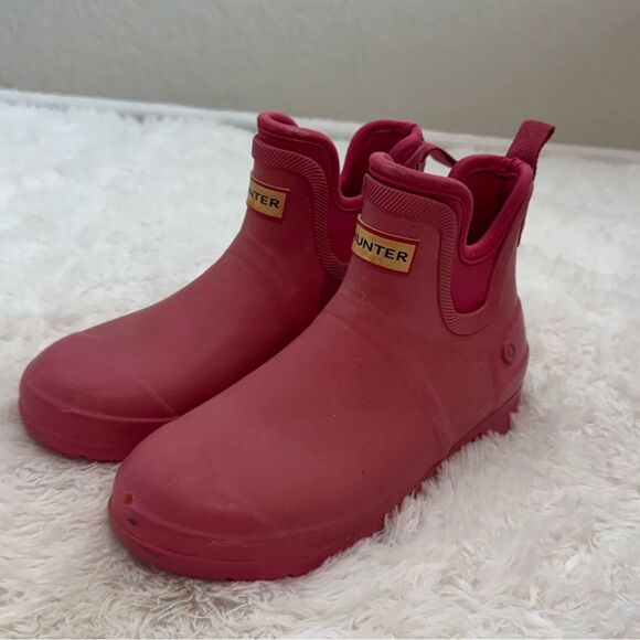 Hunter X Target Pink Rain Boots Size 7 - Picture 1 of 8